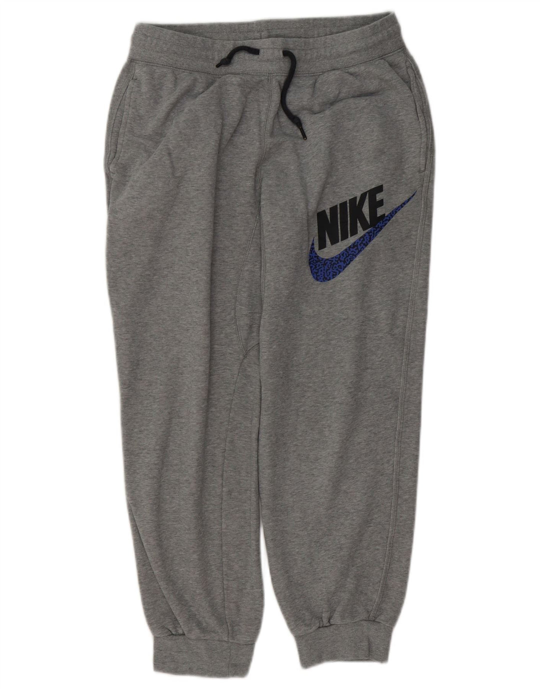 Мужские спортивные брюки с графическим рисунком NIKE, джоггеры, хлопковые серые цвета среднего размера