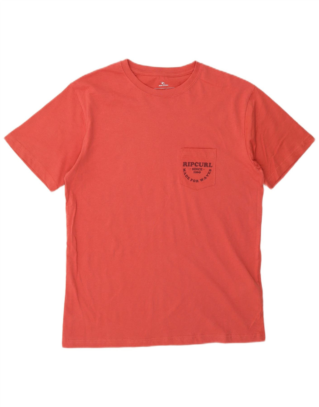 RIP CURL Mens Standard Fit T-Shirt Top Small Red Cotton