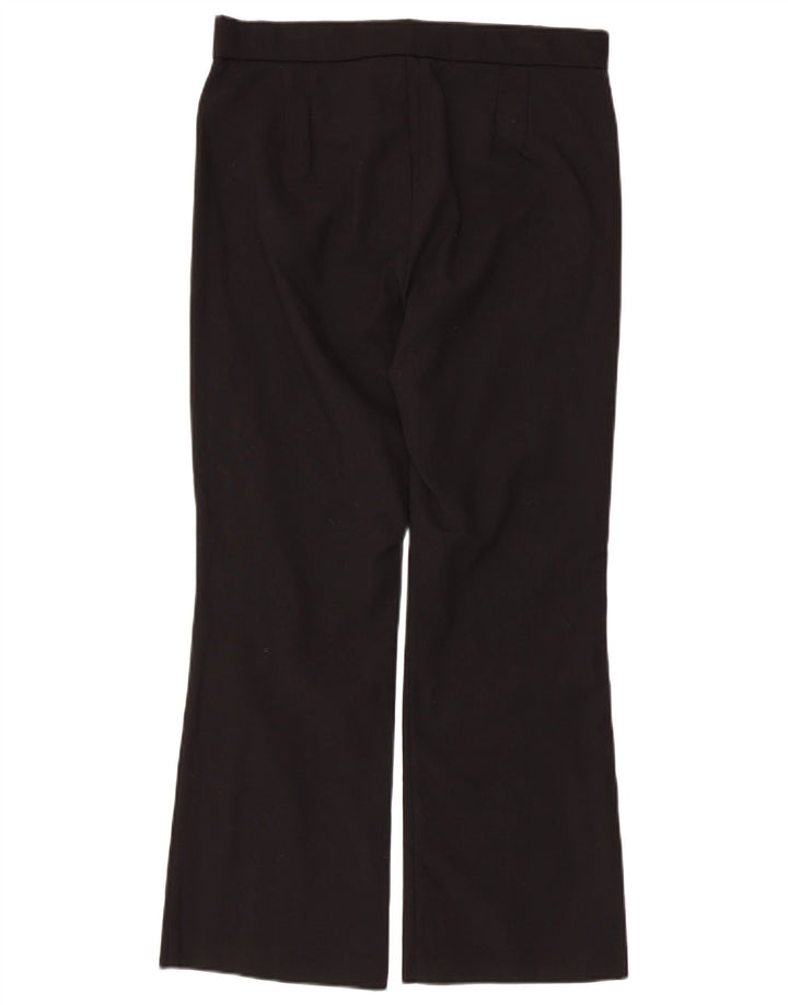 Zara Женские обычные прямые повседневные брюки, большие W32 L26, черные