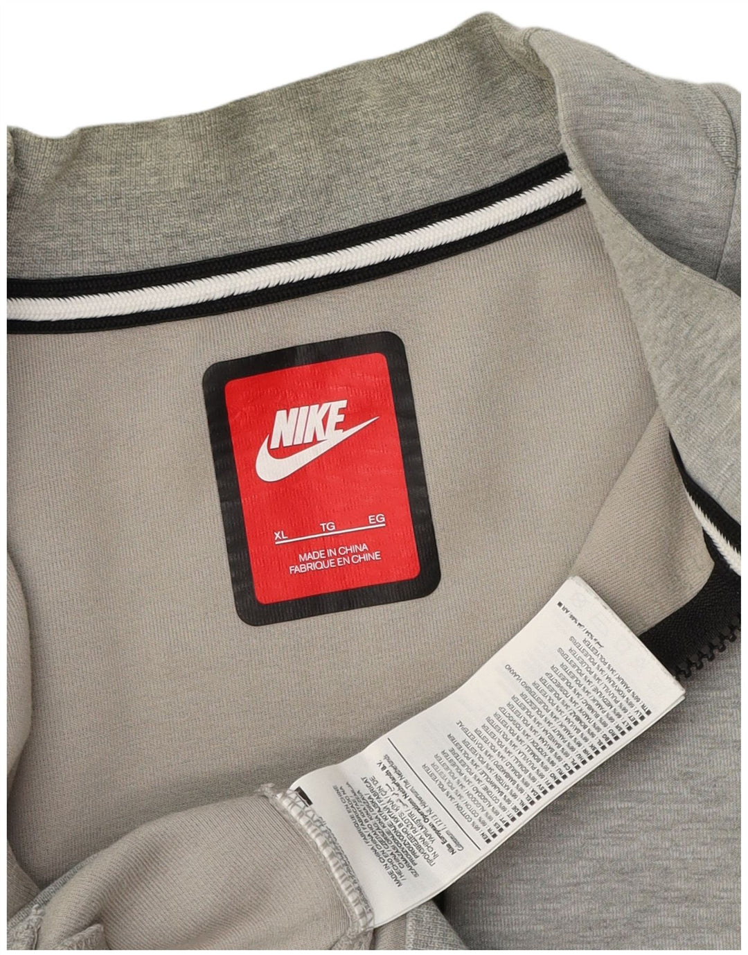 Мужской спортивный костюм Nike, большая серая хлопковая куртка в крапинку