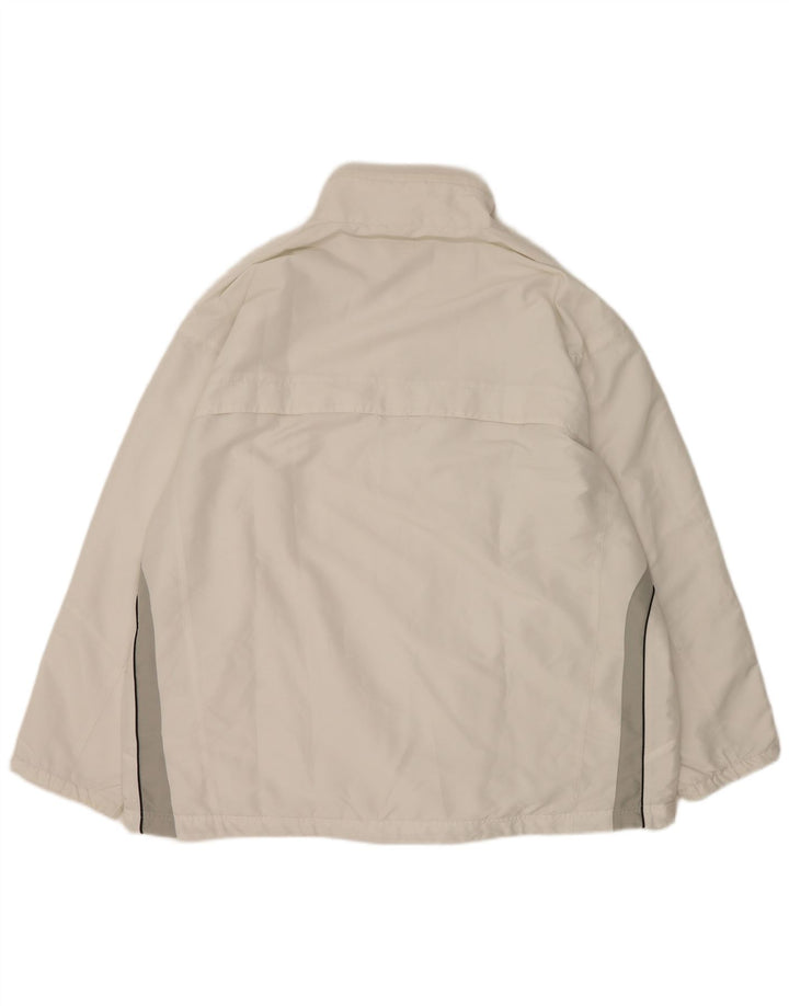 Мужская спортивная куртка Domyos 2XL, полиэстер белого цвета с цветными блоками