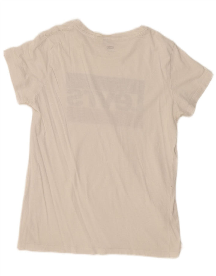 Женская футболка с рисунком Levi's Top UK 12, средний белый