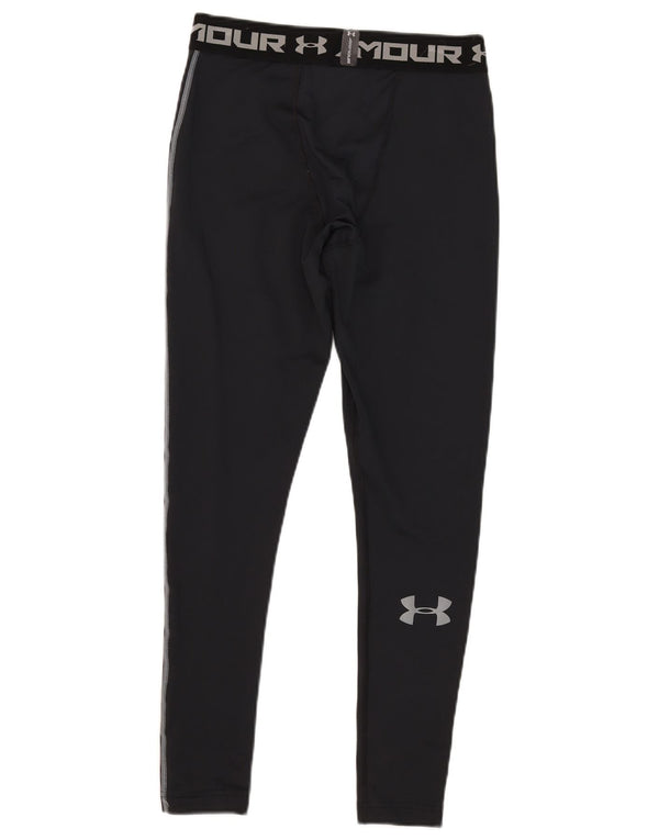 Мужские леггинсы с рисунком Cold Gear Under Armour, большой черный полиэстер