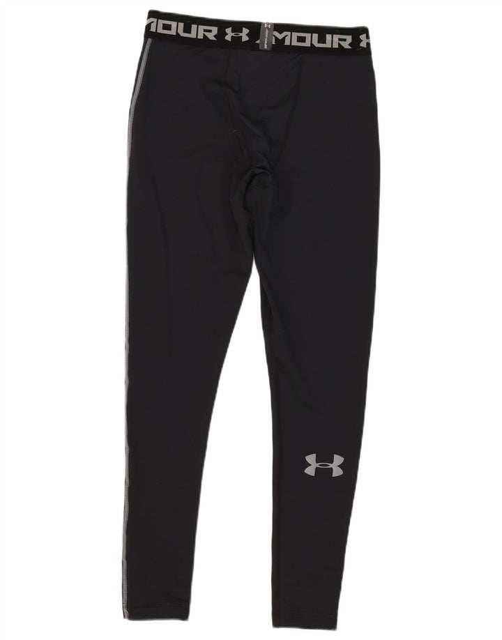 Мужские леггинсы с рисунком Cold Gear Under Armour, большой черный полиэстер