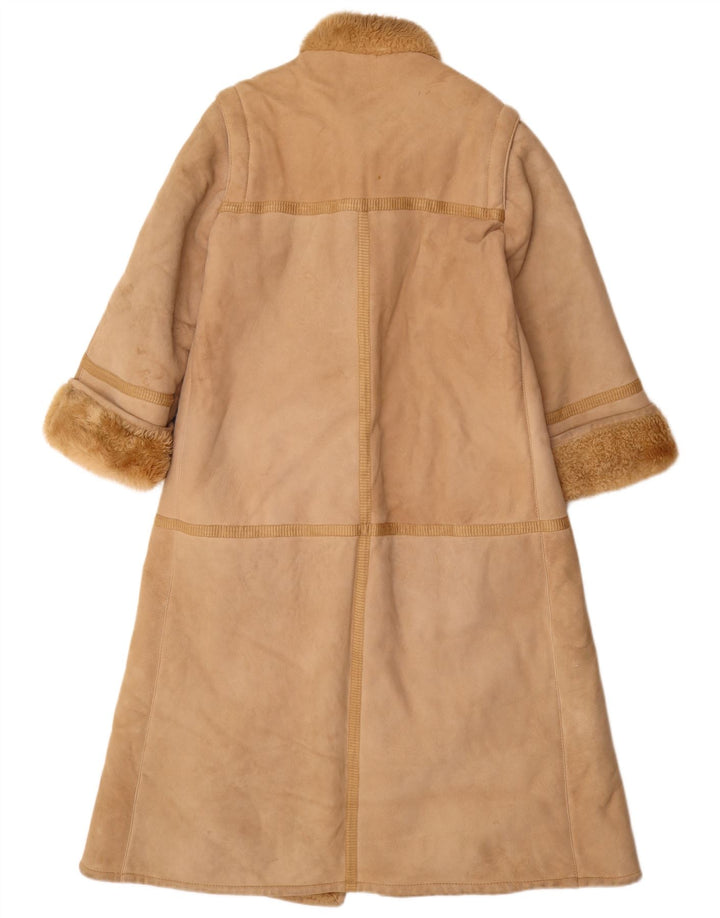 Винтажная женская дубленка IT 44 Medium Beige Leather