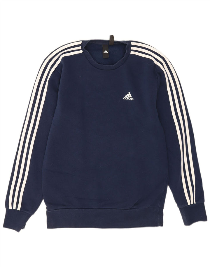Мужской свитер Adidas, маленький темно-синий, хлопок