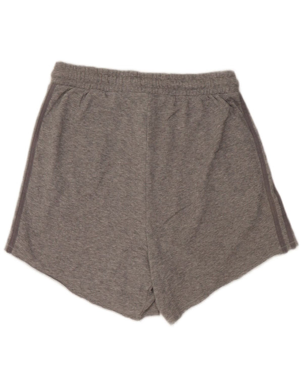 Женские спортивные шорты Adidas UK 12/14, хлопок среднего серого цвета