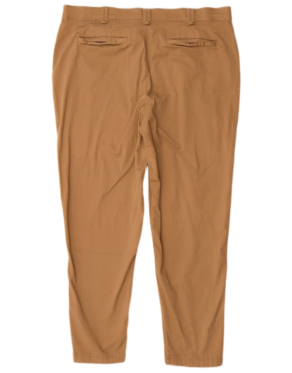 Lee женские зауженные укороченные брюки США 14 XL W36 L26 Бежевый хлопок