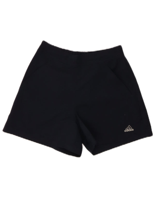Женские спортивные шорты Adidas UK 8, маленькие, темно-синие, полиэстер