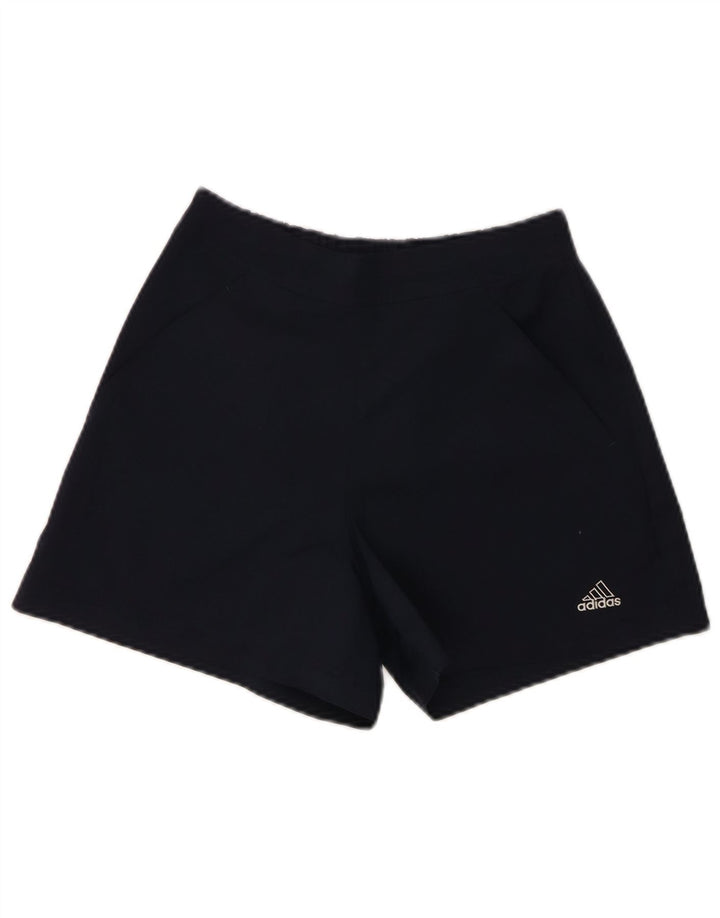 Женские спортивные шорты Adidas UK 8, маленькие, темно-синие, полиэстер