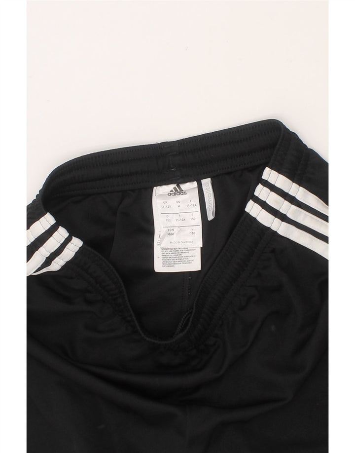 ADIDAS Boys Climalite Sport Shorts 11-12 Years Black Polyester Vintage Adidas and Second-Hand Adidas from Messina Hembry 