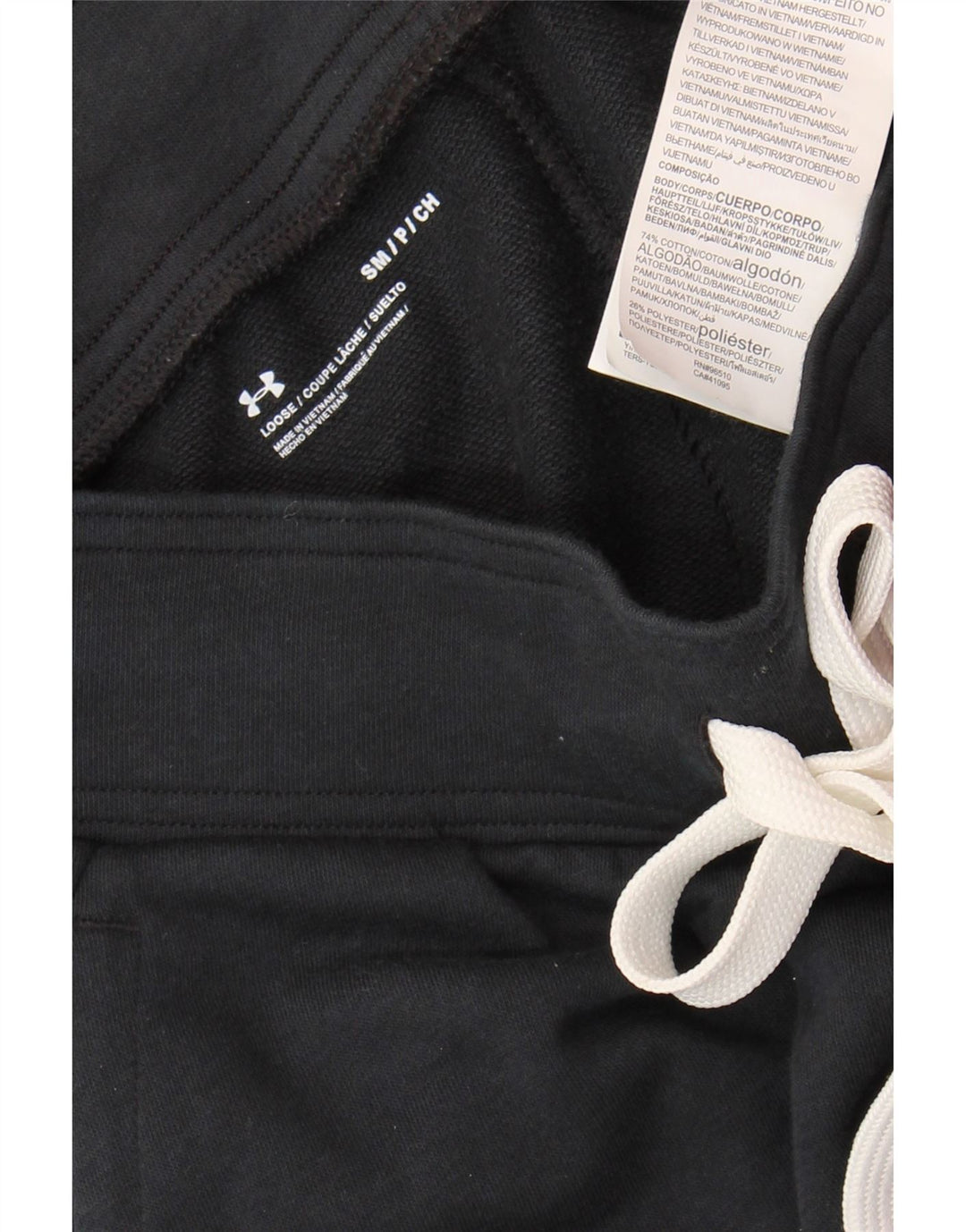 Женские спортивные брюки UNDER ARMOR, джоггеры, Великобритания, 10 маленьких размеров, черный хлопок