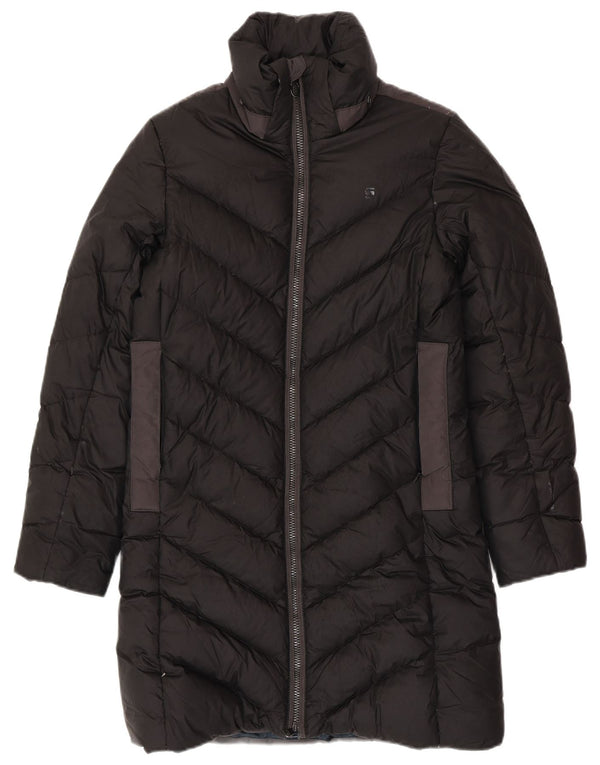 Женское стеганое пальто G-STAR UK 10, маленькое черное полиэстер