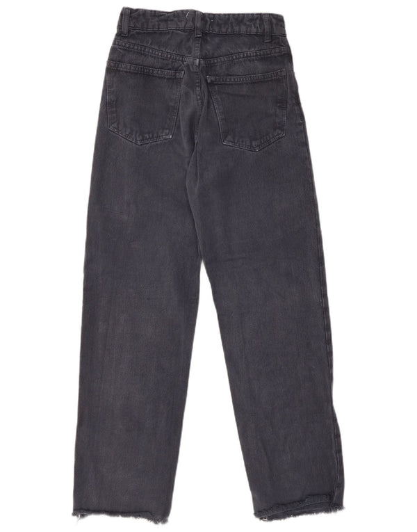 Женские прямые джинсы ZARA с высокой посадкой EU 34 2XS W24 L26 Темно-синие