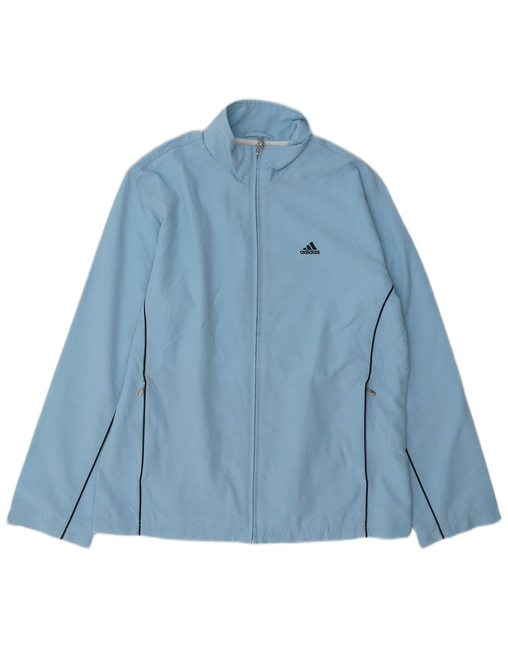 Женский спортивный костюм Adidas Top Jacket UK 12, средний синий полиэстер