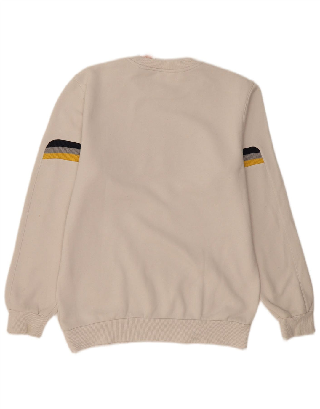 Женский свитер с рисунком Adidas UK 14, средний белый хлопок, толстовка