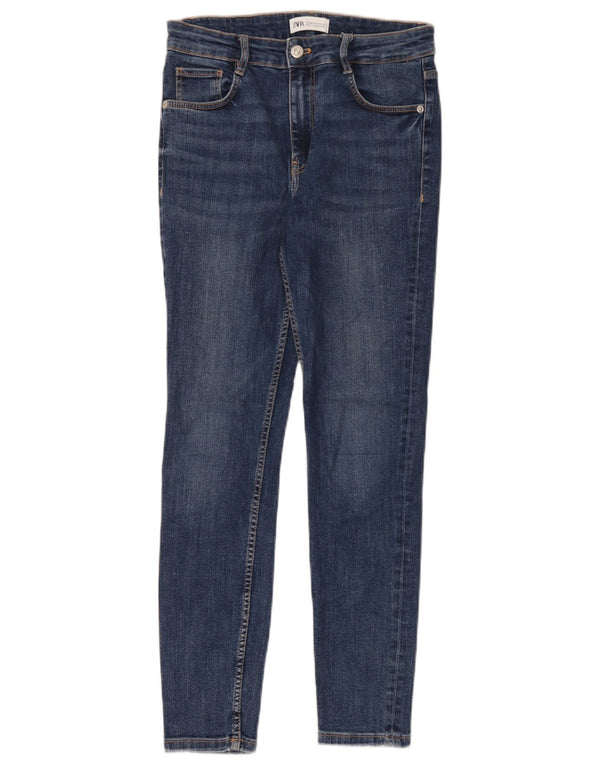 Женские джинсы скинни Zara EU 38, маленькие W28 L28, синие