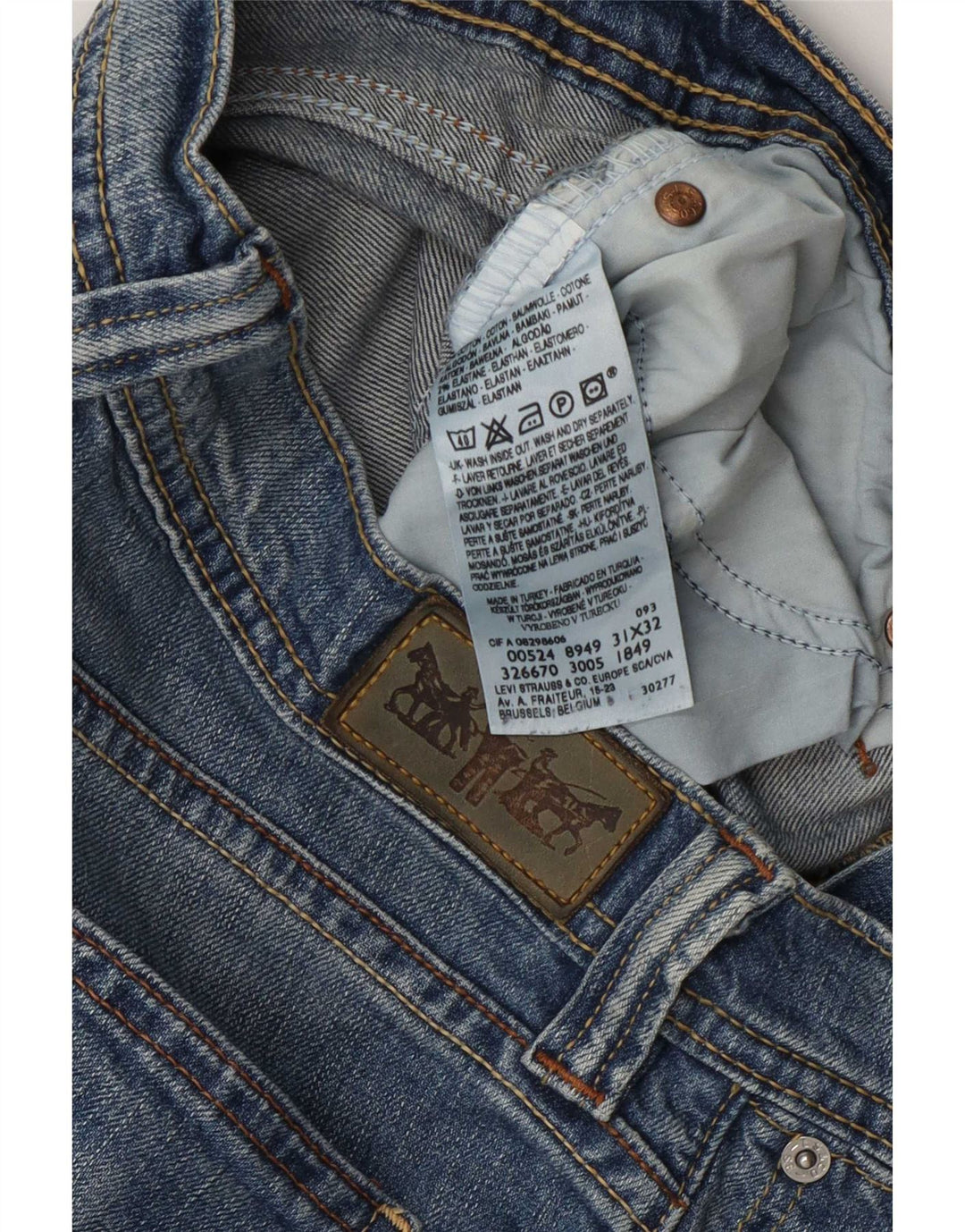 Женские джинсы Bootcut Levi's W31 L32 синие, хлопок