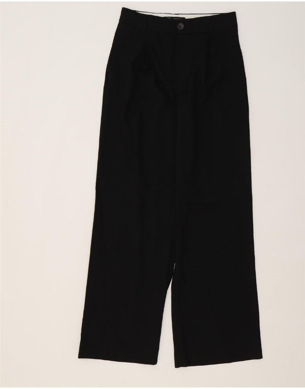 Женские повседневные широкие брюки Marks & Spencer XS W24 L31 черные
