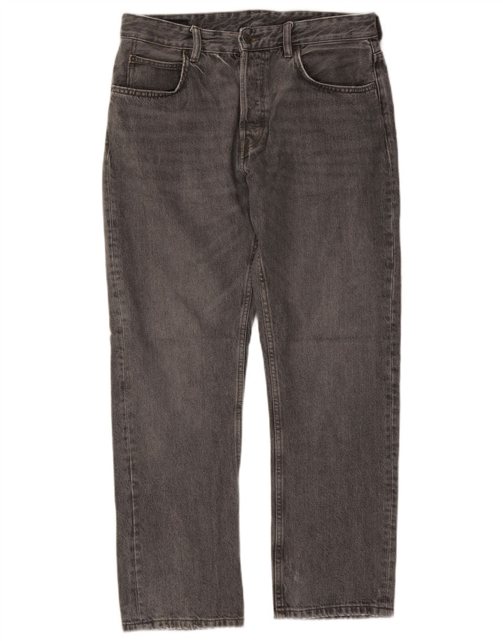 Мужские прямые джинсы ZARA EU 42, большие W32 L29, серые