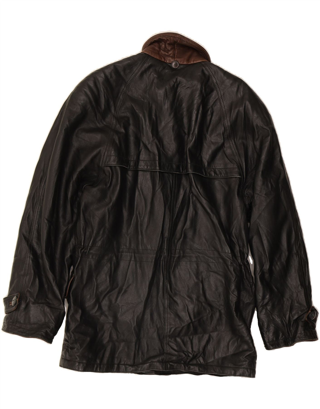 Мужская кожаная куртка VINTAGE IT 50 большая черная