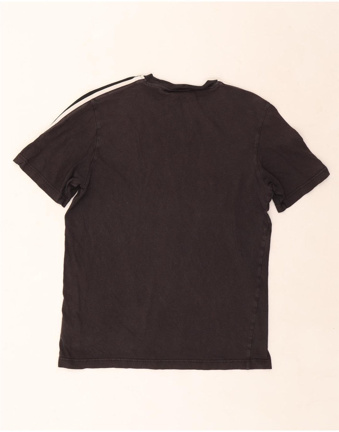 Мужская футболка Adidas с рисунком, маленькая, черная, хлопковая