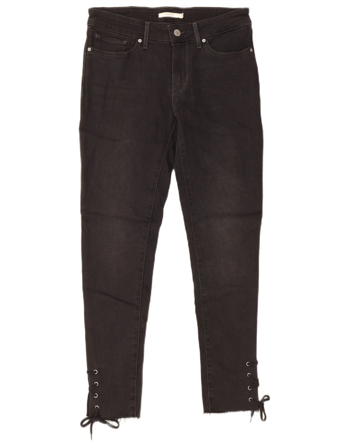 Женские джинсы скинни LEVI'S 711 W28 L27, черный хлопок