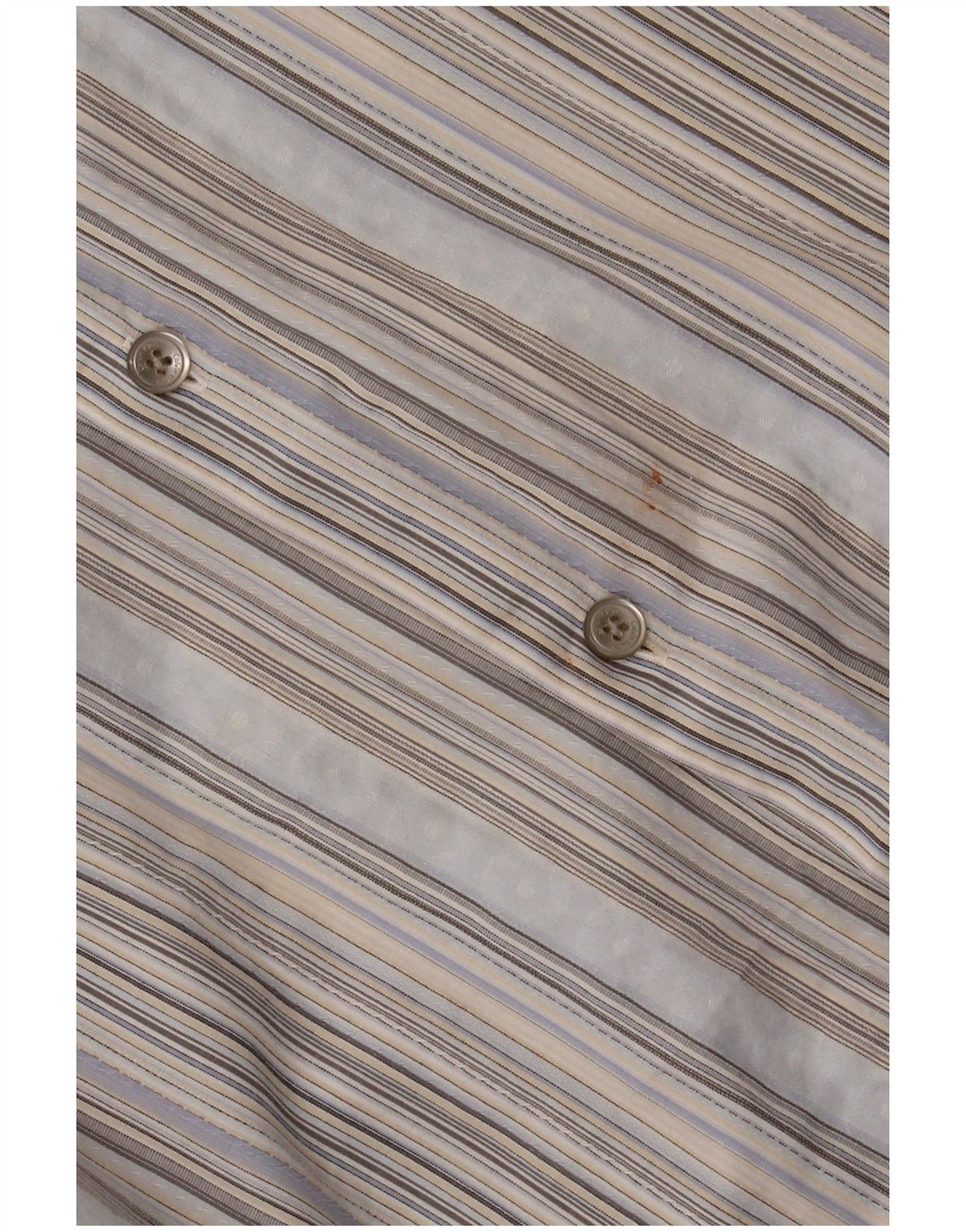 CALVIN KLEIN Мужская рубашка из хлопка в синюю полоску среднего размера