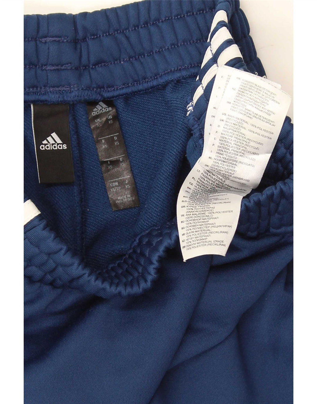 Мужские спортивные брюки Adidas XS темно-синие из полиэстера