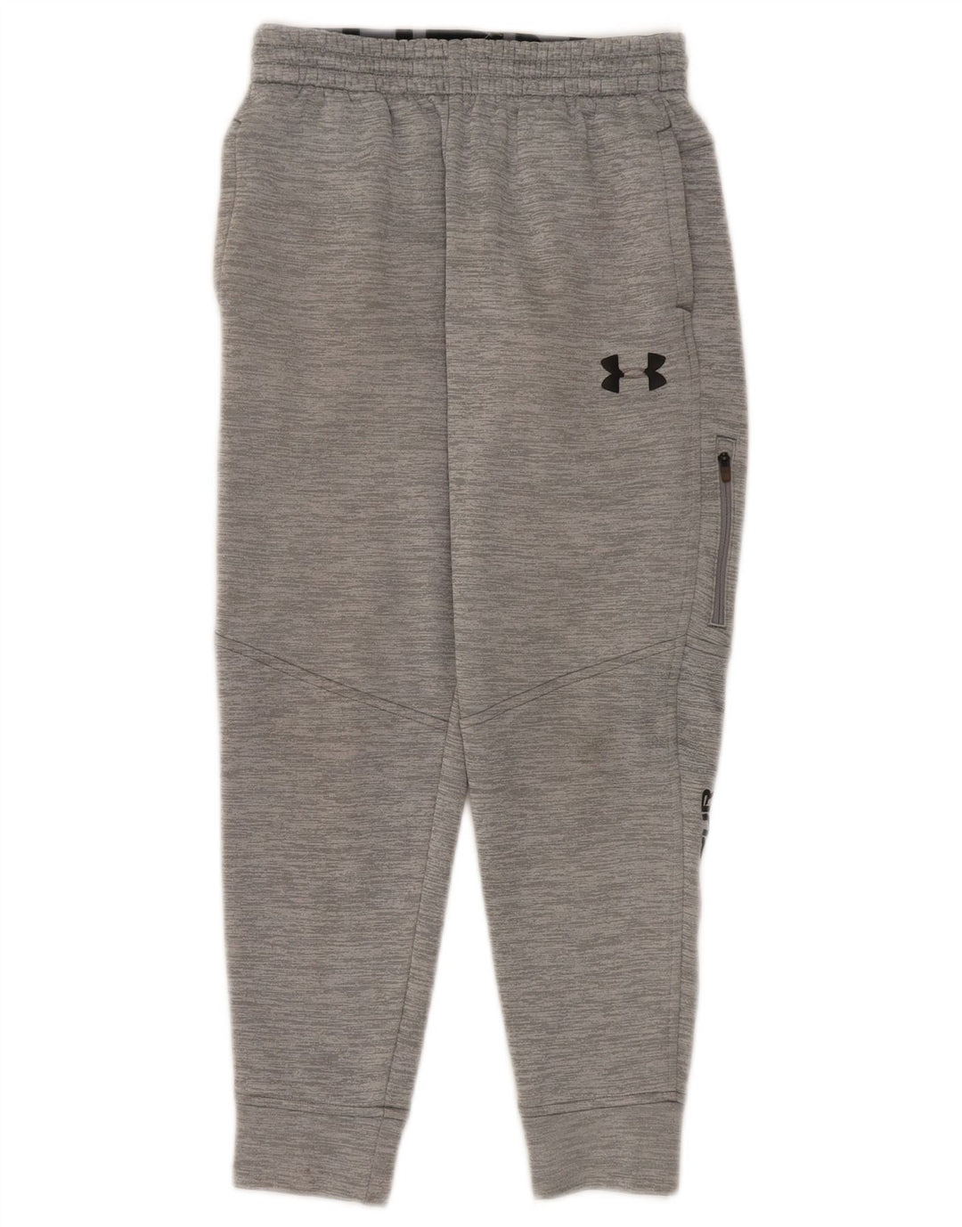 Спортивный костюм с графическим рисунком для мальчиков Under Armour, брюки для бега, 9–10 лет, средний серый цвет