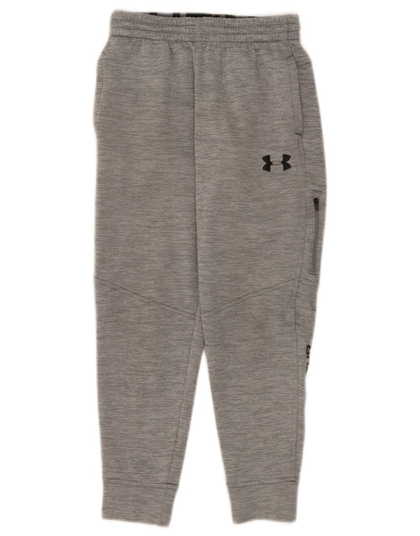 Спортивный костюм с графическим рисунком для мальчиков Under Armour, брюки для бега, 9–10 лет, средний серый цвет