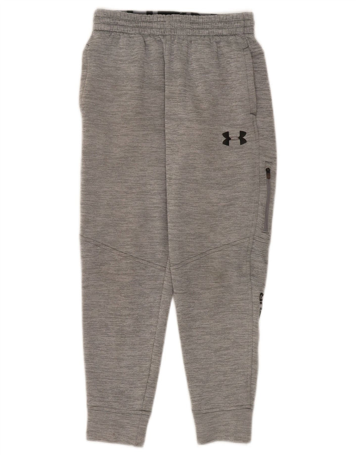Спортивный костюм с графическим рисунком для мальчиков Under Armour, брюки для бега, 9–10 лет, средний серый цвет