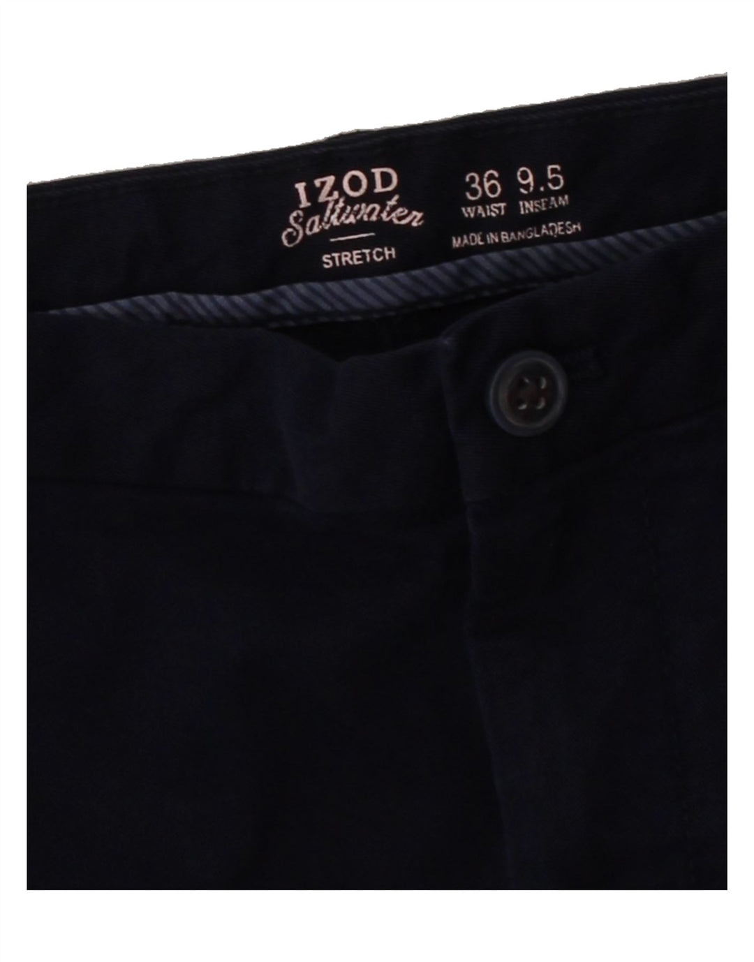 IZOD Mens Chino Shorts W36 Large Navy Blue Cotton Vintage Izod and Second-Hand Izod from Messina Hembry 