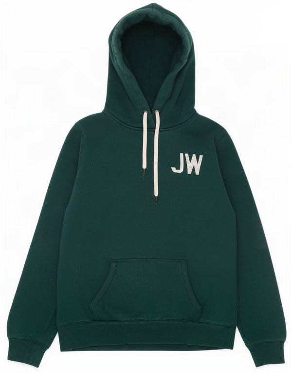 Женский джемпер с капюшоном Jack Wills UK 14, большой зеленый хлопок