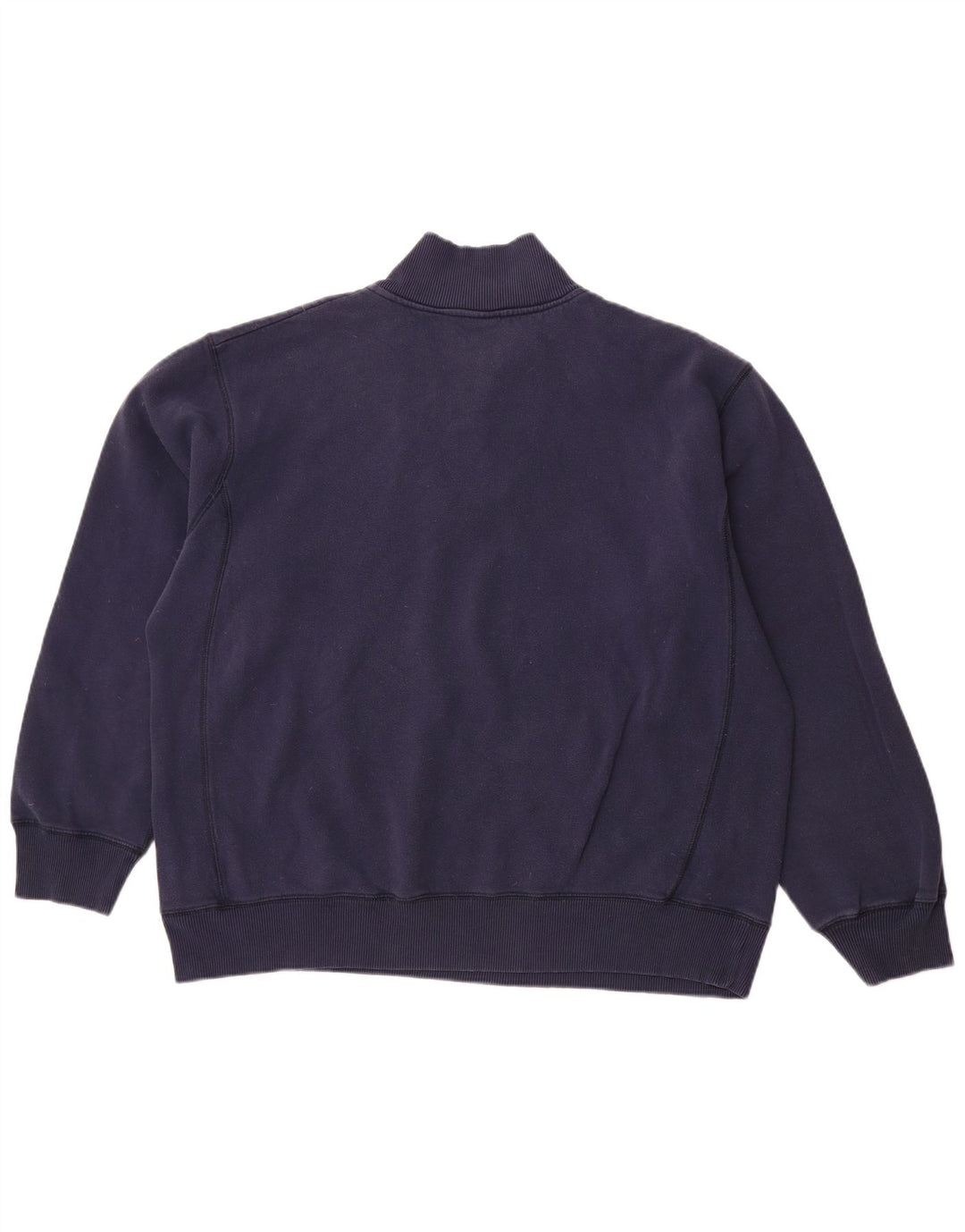 Мужской свитер NIKE с воротником на молнии, Великобритания, размер 45/47 XL, темно-синий, хлопок