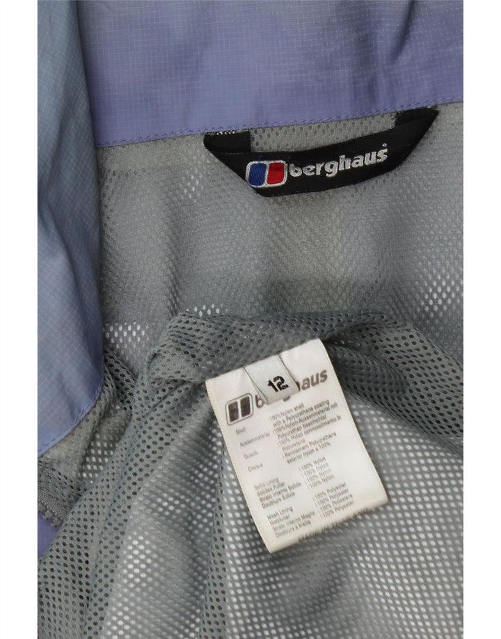 Berghaus Женская оверсайз-дождевик с капюшоном UK 12 Средний Фиолетовый Нейлон