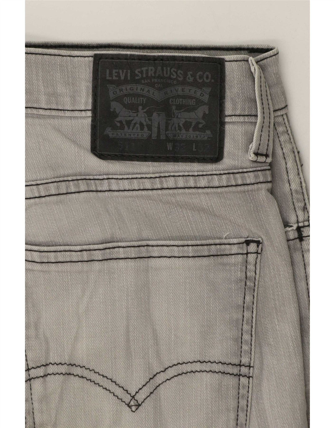 Мужские джинсы Levi's 511 Slim W32 L32 Серые хлопковые