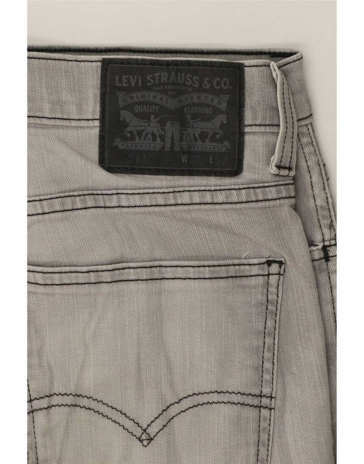 Мужские джинсы Levi's 511 Slim W32 L32 Серые хлопковые