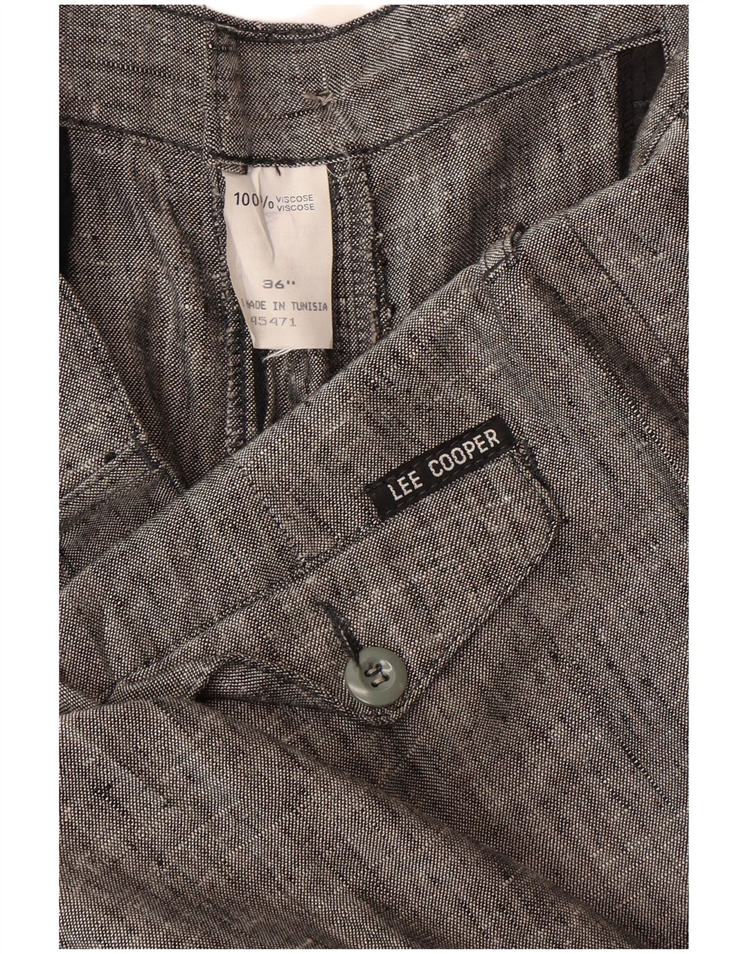 Lee Мужские зауженные брюки чинос Cooper W36 L33 Серые вискозы