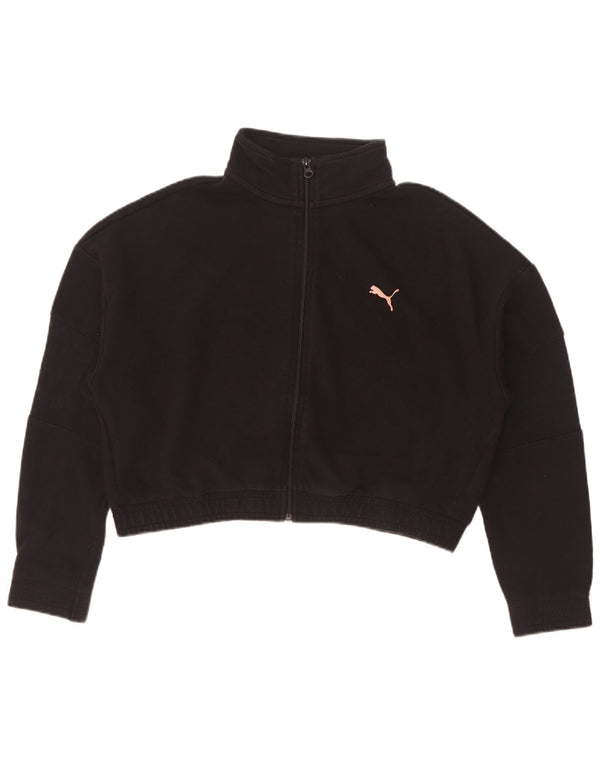 Женский укороченный спортивный костюм большого размера Puma UK 10, маленький черный хлопок
