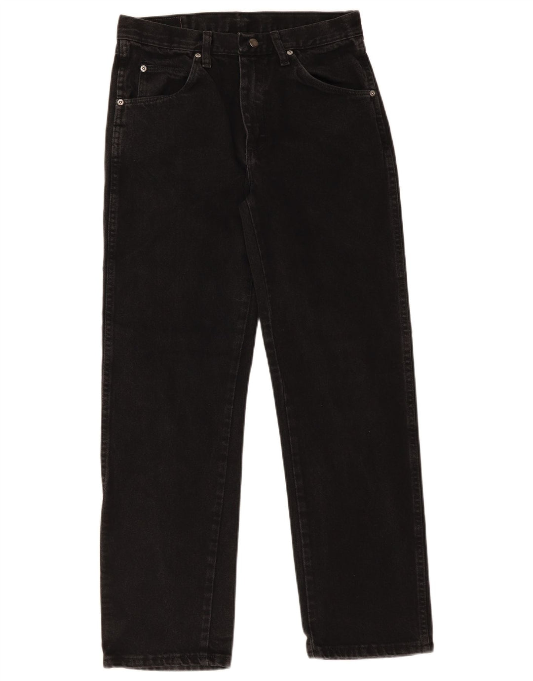 Мужские прямые джинсы Wrangler стандартного кроя W30 L30, черный хлопок