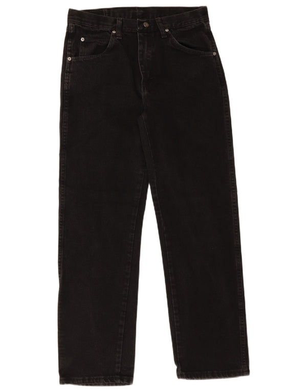 Мужские прямые джинсы Wrangler стандартного кроя W30 L30, черный хлопок