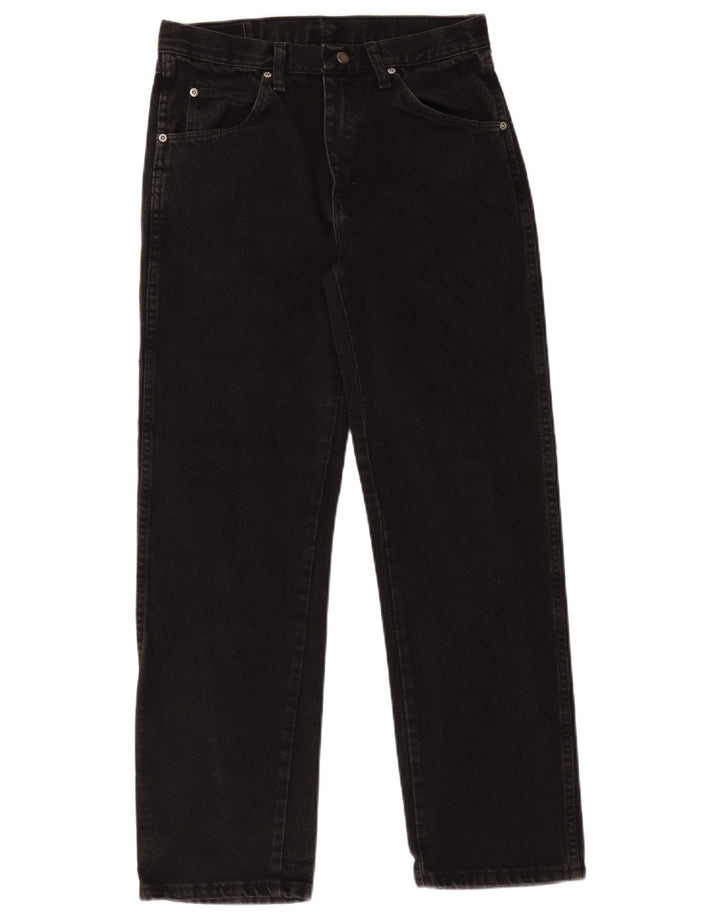 Мужские прямые джинсы Wrangler стандартного кроя W30 L30, черный хлопок