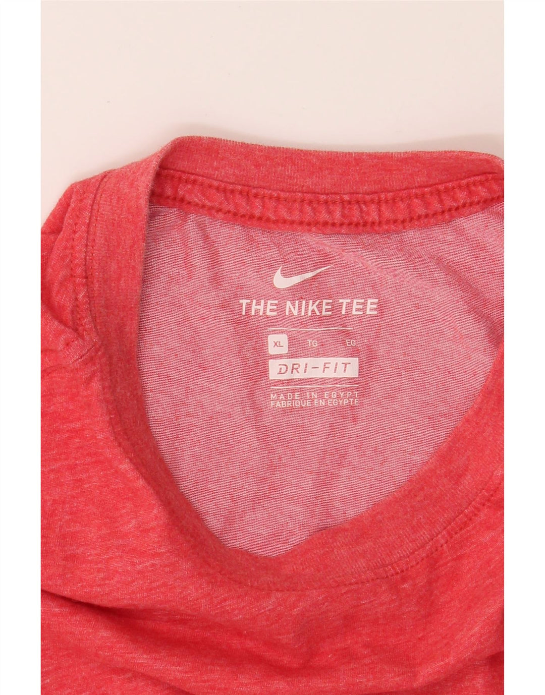 NIKE Mens Dri Fit T-Shirt Top XL Red Cotton Vintage Nike and Second-Hand Nike from Messina Hembry 