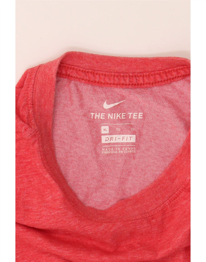 NIKE Mens Dri Fit T-Shirt Top XL Red Cotton Vintage Nike and Second-Hand Nike from Messina Hembry 