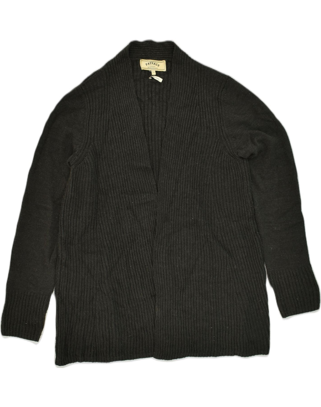 FAT FACE Womens Oversized Cardigan Sweater UK 10 Small Grey Acrylic | Vintage Fat Face | Thrift | Second-Hand Fat Face | Used Clothing | Messina Hembry 