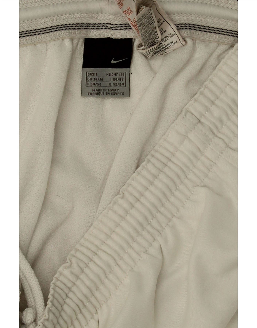 NIKE Mens Sport Shorts Large White Polyester Vintage Nike and Second-Hand Nike from Messina Hembry 