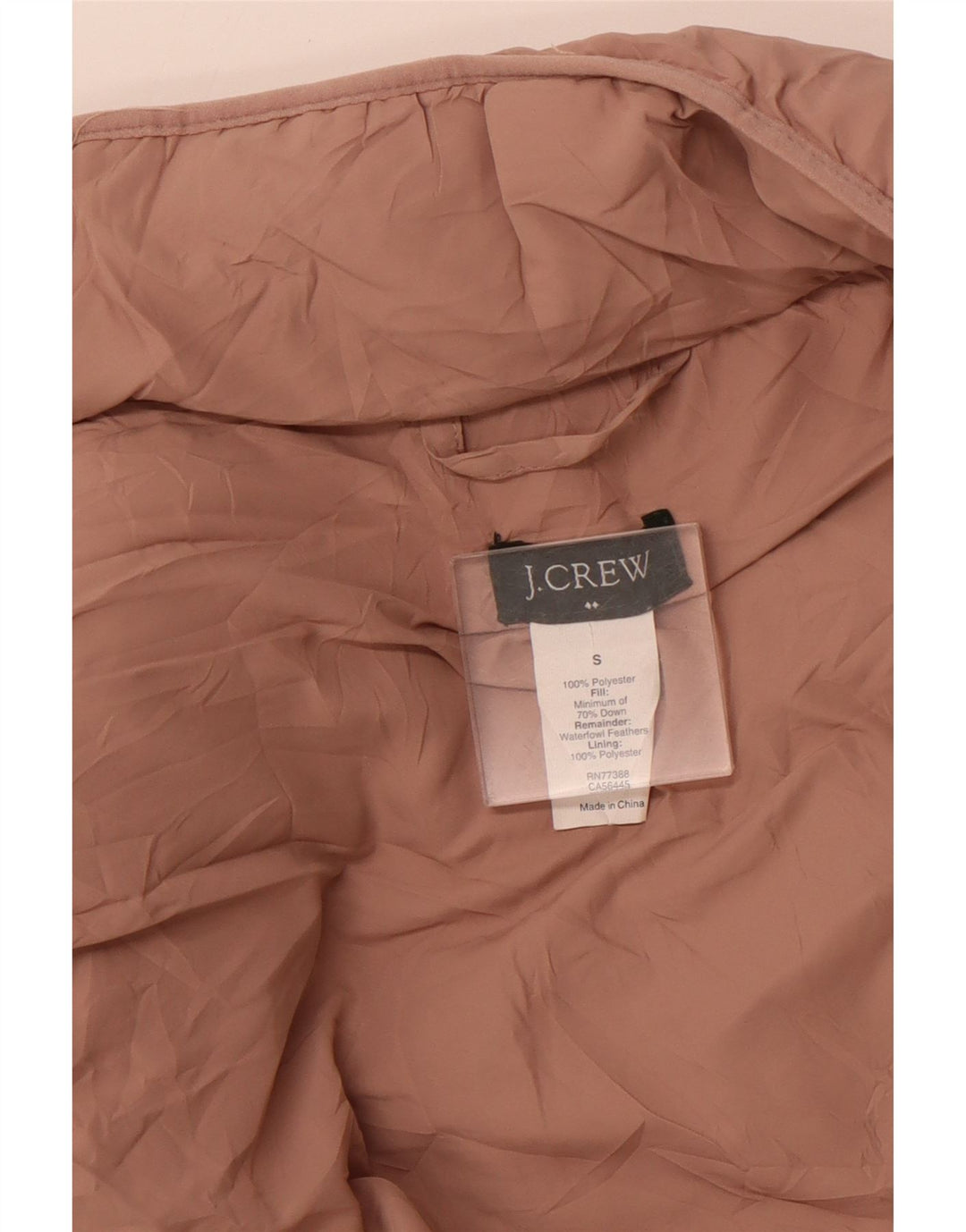 Женский утепленный жилет J. CREW UK 10, маленький розовый полиэстер