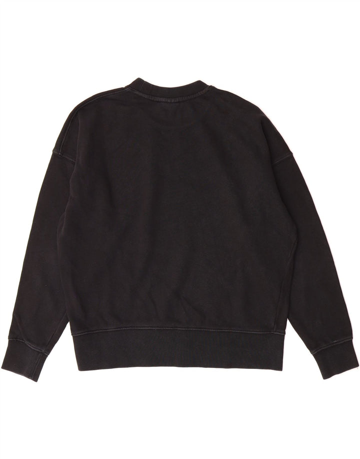 ZARA Womens Oversized Sweatshirt Jumper UK 10 Small Black Vintage Zara and Second-Hand Zara from Messina Hembry 
