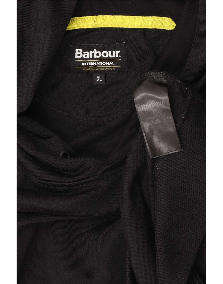 Мужской джемпер с капюшоном Barbour XL, черный полиэстер